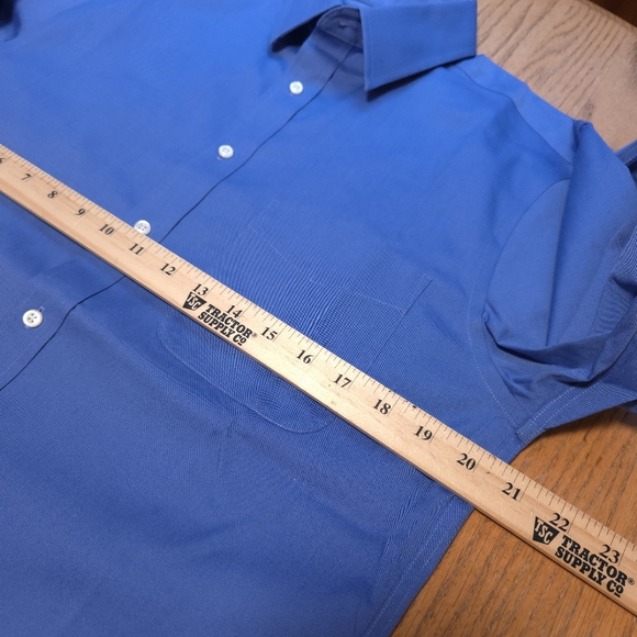 NWOT Jos. A Banks Dress Shirt Men’s Solid Blue Traveler's Collection 15.5/34 - Picture 12 of 15
